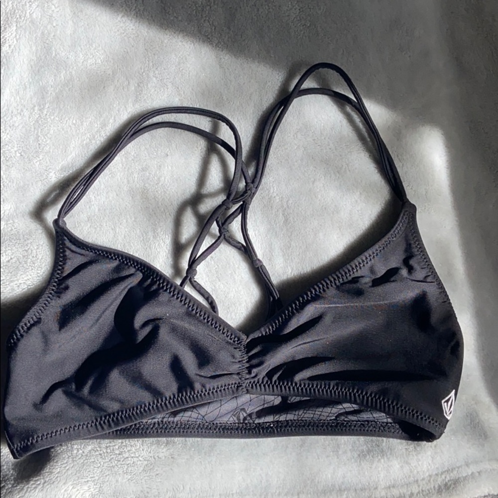 Volcom black bikini top